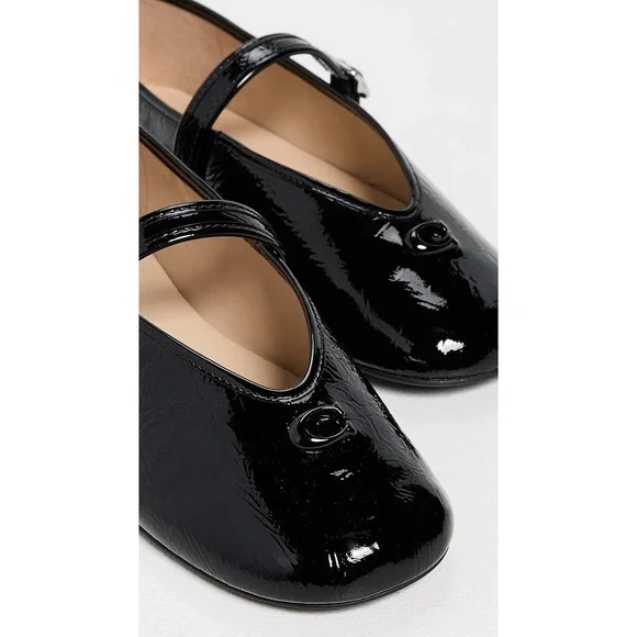NEW Coach Sculpted C Soft Mary Jane Flats in Black - Women's Size US 7 - Picture 14 of 14